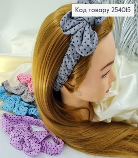 Повязка в горох с бантиком в асс. 254015 фото