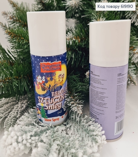 СНЕГ( в ж.банке )для Новогоднего декора, 150мл, ЯКІСНИЙ 619190 фото 1