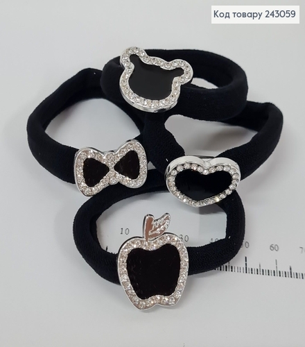 Резинка черная Брошь 10 шт / уп цена за уп. 243059 фото 2