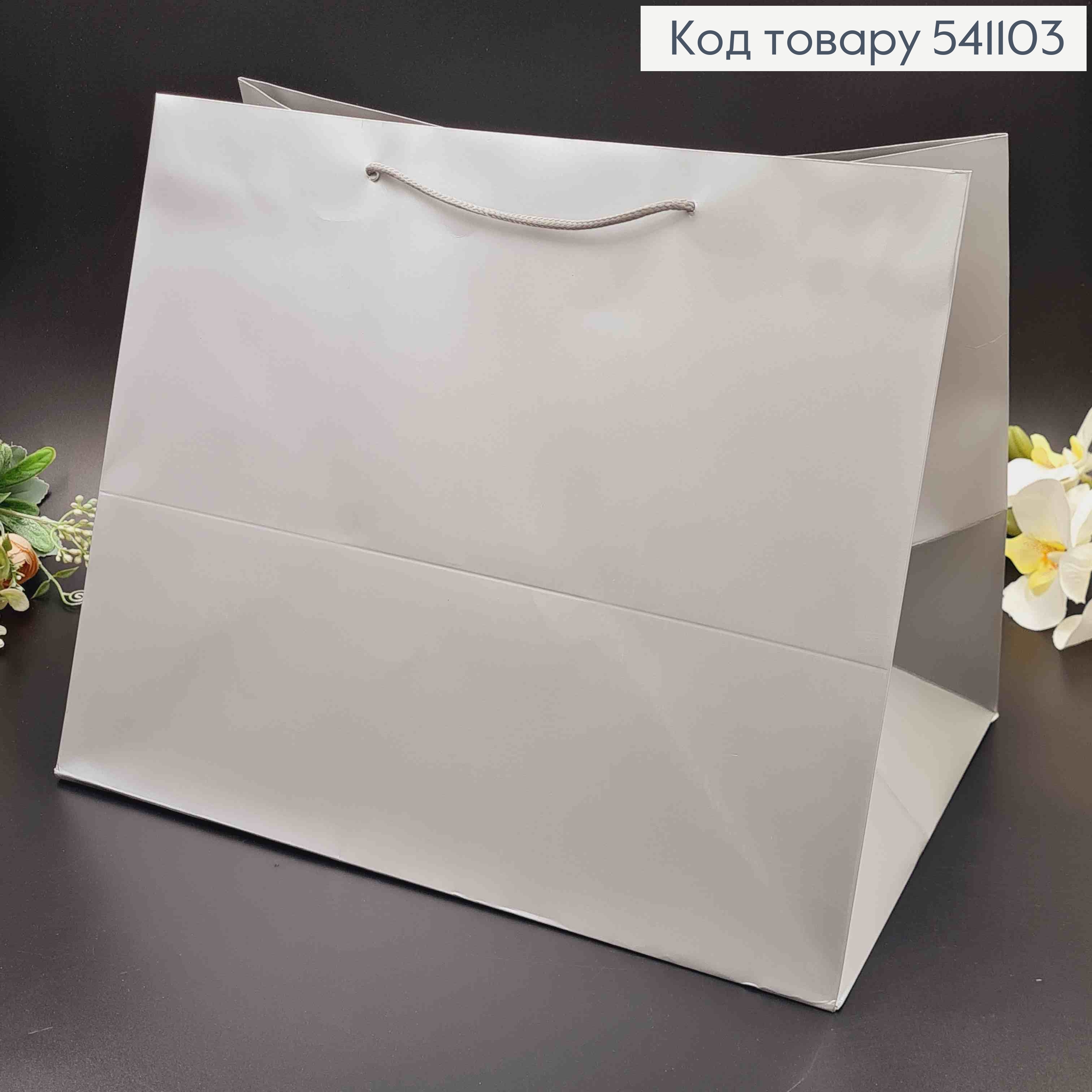 Пакет паперовий "Однотонний" 37*31*26 в асорт.  541103 фото 1