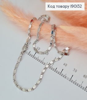 Ланцюжок 2мм довжина 35см родоване   Xuping 190132 фото