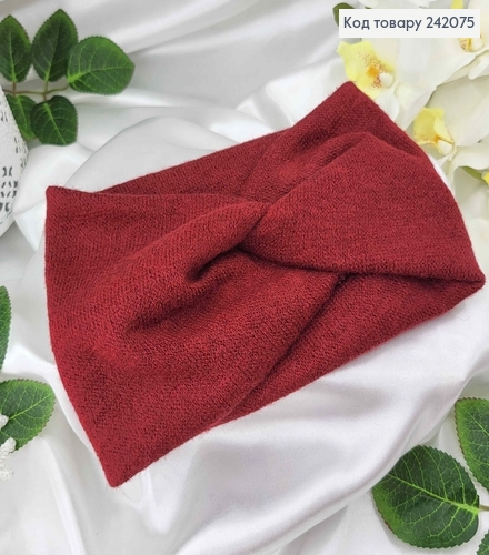 Повязка Ангора, Бордовая, 21*13см, Украина 275024 фото 1