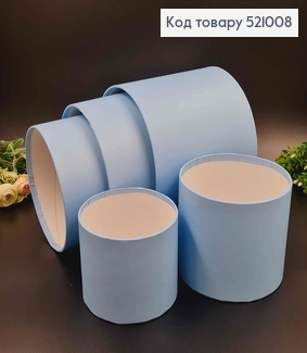 Набор коробок 5шт, Без крышки, голубого цвета 17,5*20,5см, 16*18,5см, 14*16,5, 12*14,5, 11*12,5см. 521008 фото