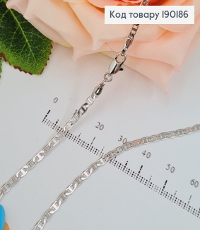 Цепочка с родием 39 см Очаровательная 190186 фото