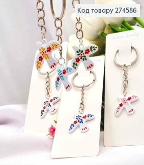 Брелок "ГОРЛИЦА", Цвета в ассортименте, 3*2,5см, на кольце 274586 фото
