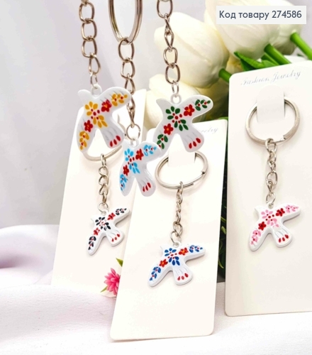 Брелок "ГОРЛИЦА", Цвета в ассортименте, 3*2,5см, на кольце 274586 фото 1