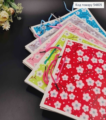 Пакет бумажный "Хлопок" 26,5*38*21см в ассорт. 541105 фото 1