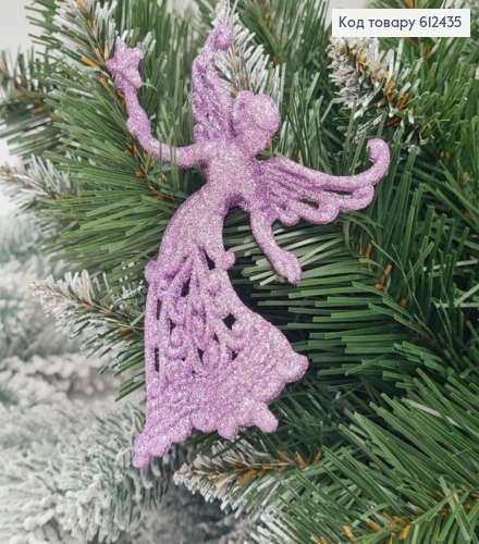 Новогодняя фигура Блеск Фея со звездой ЛАВАНДА, 12,5*9см, Украина 612435 фото 1