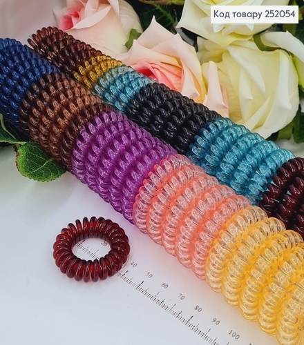 Резинка пружинка тоненька 4см в асорт. 252054 фото 1