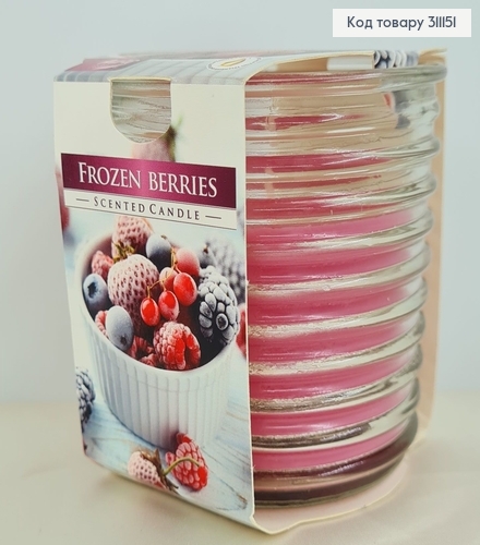 Аромосвічка стакан BISPOL Заморожені ягодти 130 г/28 годин, 80-1-314 311151 фото 1