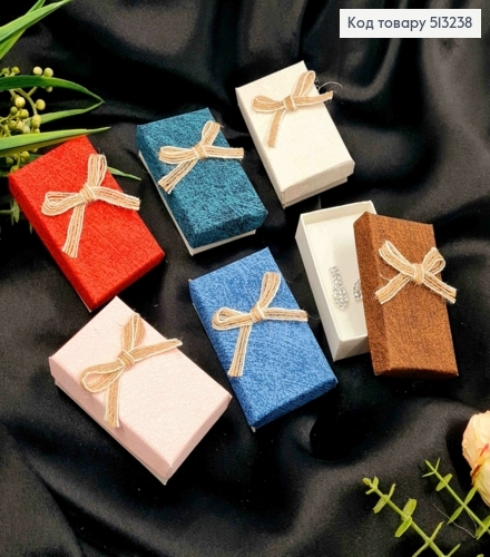 Коробочка для наборов "Лен", размер 8*4,5*2,5см, белая серединка., цвета в ассортименте. 513238 фото 1