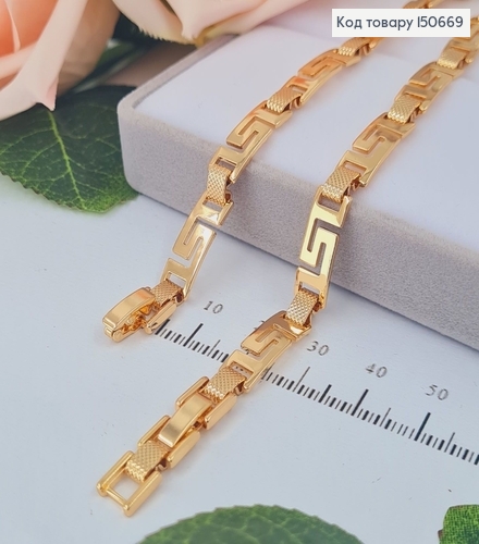 Браслет Версаче, длина 17+2см, Xuping 18К 150669 фото 1