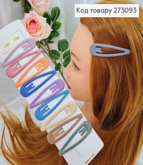 Заколка (10шт) Тик-так 7см метал+силикон в асорт. 273093 фото