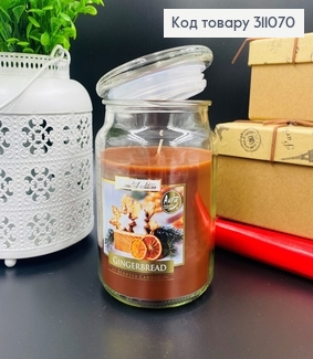 Аромасвічка в банці Gingerbread, Bispol, 500грам, 100годин горіння, snd 99-346 311070 фото