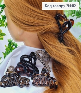 Краб пластик "СЕРДЦЕ", 7см, Цвета в ассортименте 214412 фото