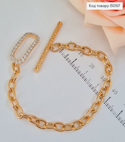 Браслет 19см Тогл  Xuping 18К 150517 фото 1