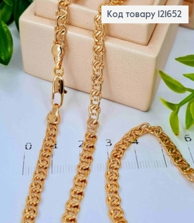 Цепочка плетения УЗЕЛ, ширина 5мм, длина 50см, Xuping 18K 121652 фото