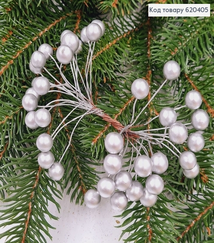 Пучок веточек Калины СЕРЕБРО, 13см 285065 фото 1