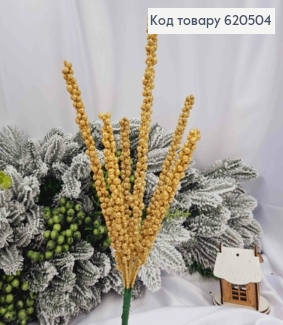 Рождественский декор, "ПУЧОК"  ЗОЛОТОГО цвета, блеск, 41см. 620504 фото