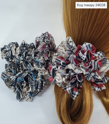 Резинка ткань объемная в ячейку в асс. 241028 фото 1