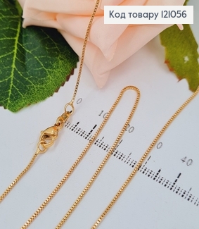 Цепочка квадратное якорное плетение 1мм, длина 50см, Xuping 18К. 121056 фото