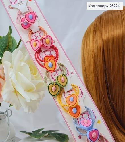 Резинки детские с Персиками, 20шт/уп 262241 фото 1