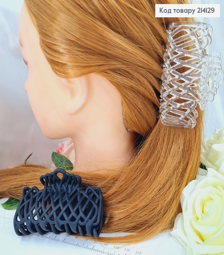 Кракб пластик Сетка матовый чорный/"стекляной", 8см в ассорт. 214129 фото 1