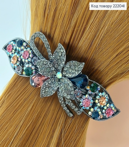 Заколка автомат металл Роскошные в асс. 222041 фото 1