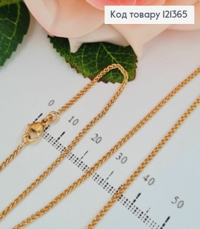 Цепочка плетения Спига, 1,5мм, длина  50см, Xuping 18K 121365 фото