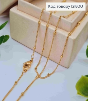 Цепочка Панцирное плетение с шариками, ширина 2мм, длина 45см, Xuping 18К 121800 фото