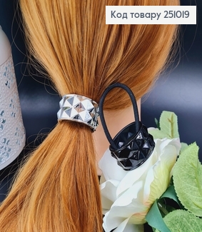 Резинка на хвіст Лок металік в асорт. 251019 фото