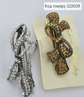 Заколка автомат металл Бантик 222029 фото