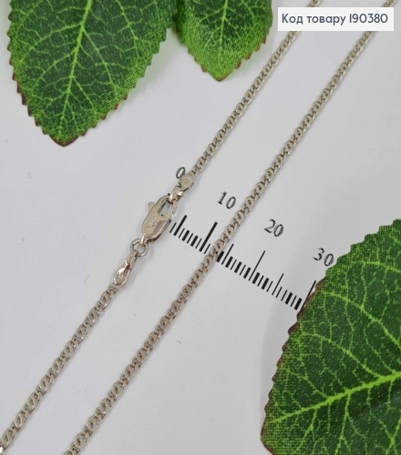 Цепочка родовая, Плетение кофейное зернышко, дл. 45см. шир. 2мм, Xuping 190380 фото 1