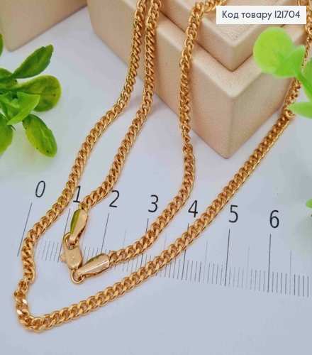 Цепочка Панцирное плетение, ширина 3мм, длина 55см, Xuping 18К 121704 фото 1