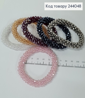Резинка браслет зі стіклярусом 244048 фото