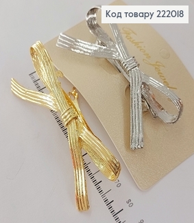 Заколка автомат металл Бантик 222018 фото