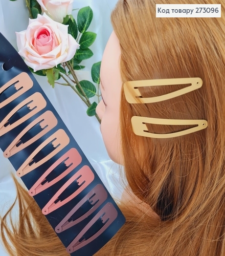 Заколка Тик-так 7см матова, темный тонов 273096 фото 1