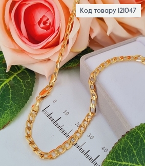 Цепочка панцирное плетение 4мм, длина 60см, Xuping 18K 121047 фото