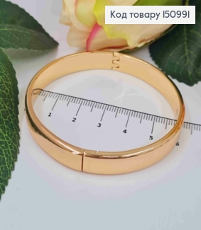 Браслет круглий "Класичний",ширина 8мм,довжина по колу 18,4см, Xuping 18K 150991 фото