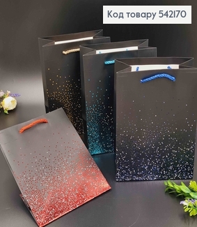 Пакет бумажный, "Дождик из Блесток", в ассорт. 18*10*23см 542170 фото