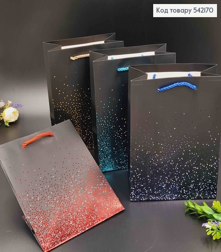 Пакет бумажный, "Дождик из Блесток", в ассорт. 18*10*23см 542170 фото 1