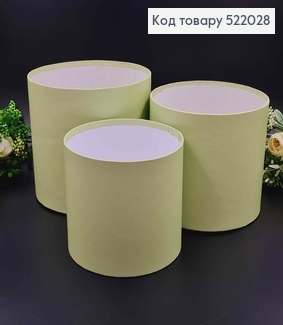 Набор Коробок 3шт, Без крышки, САЛАТОВАЯ 17,5*20,5см, 16*18,5см, 14*16,5см. 522028 фото