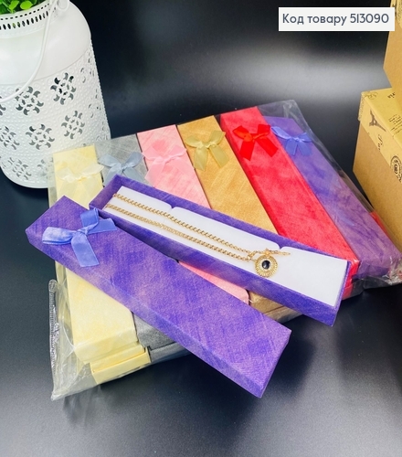 Коробка Ткана с бантиком однотоная, 20,5х2х4см, в ассорт. 513090 фото 1