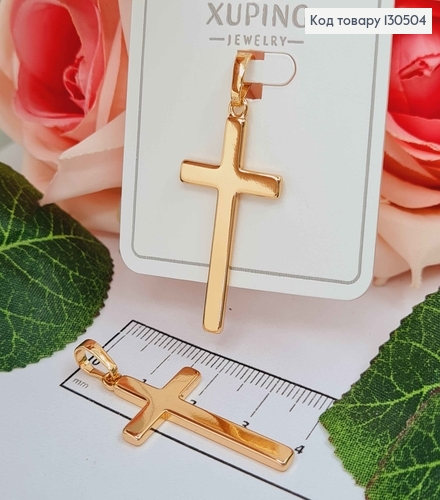 Крестик 3,5*1,8см, Xuping 18K 130504 фото 1