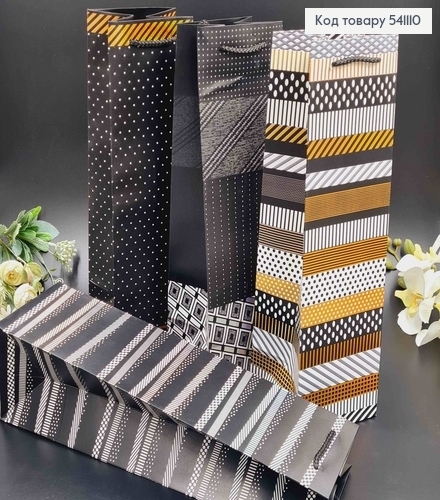 Пакет бумажный "Хаотические узоры" 38*11*11см в ассорт. 541110 фото 1