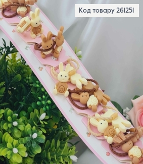 Набор детских резинок, зайчатки, пастельные тона, 20шт/наб. 261251 фото