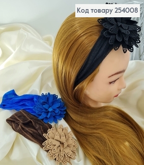 Повязка тонкая с цветочком 254008 фото