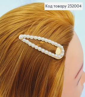 Заколка Тік - так 10 см з перлинками 10 шт/уп. ціна за уп. 232004 фото