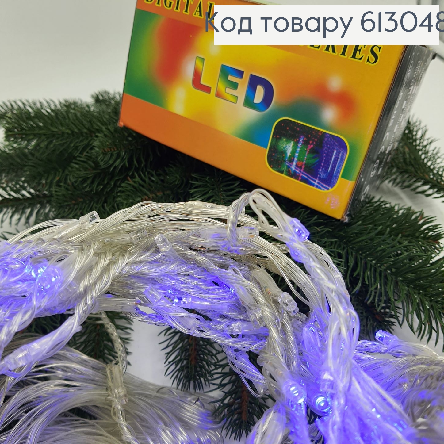 ¶Гирлянда Водопад белая проволока 3*2 м 320 LED синяя 613048 фото 2