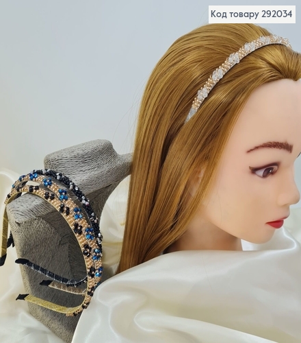 Обруч металл с бисером в асс. 292034 фото 1